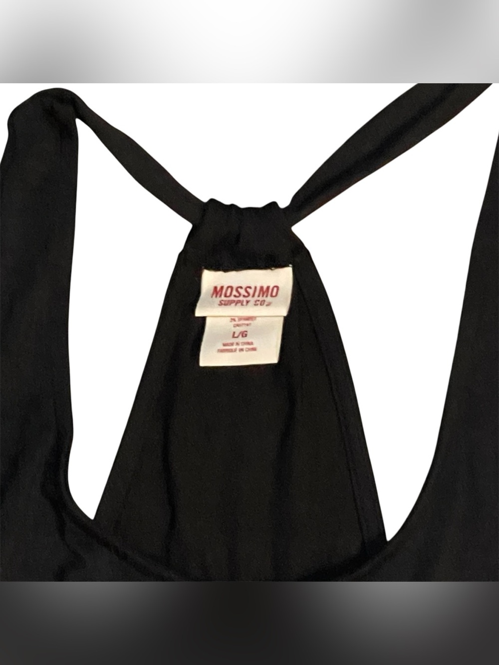 Mossimo Sleeveless Maxi Dress Black + Pink Striped Belted Hi-Lo Hem - LG - NWOT - Picture 4 of 6